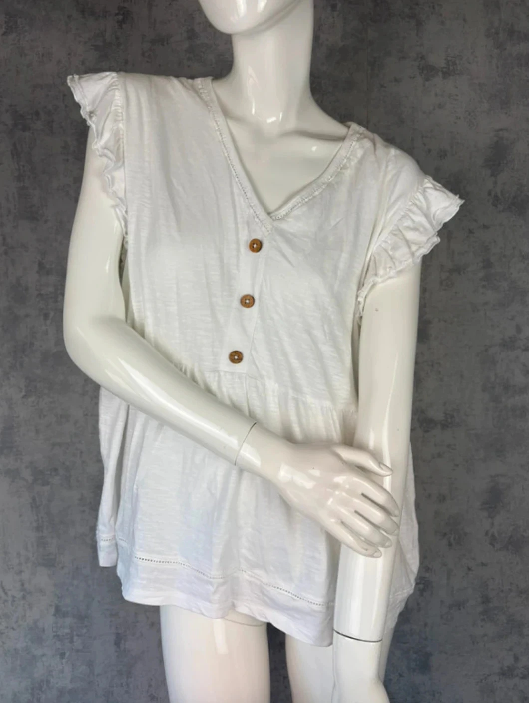 🌸 Blouse à manches courtes type bohème Taille 44/46 🌸